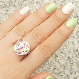 Plum Blossom Silk Ring (Pink)