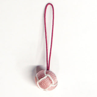 Kumihimo-Goods Odamaki charm dyed by Plum (Pink)