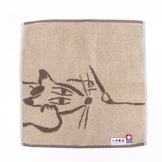 Imabari hand towel (Byakko-light brown)