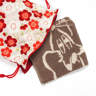 Imabari hand towel (Byakko-light brown)